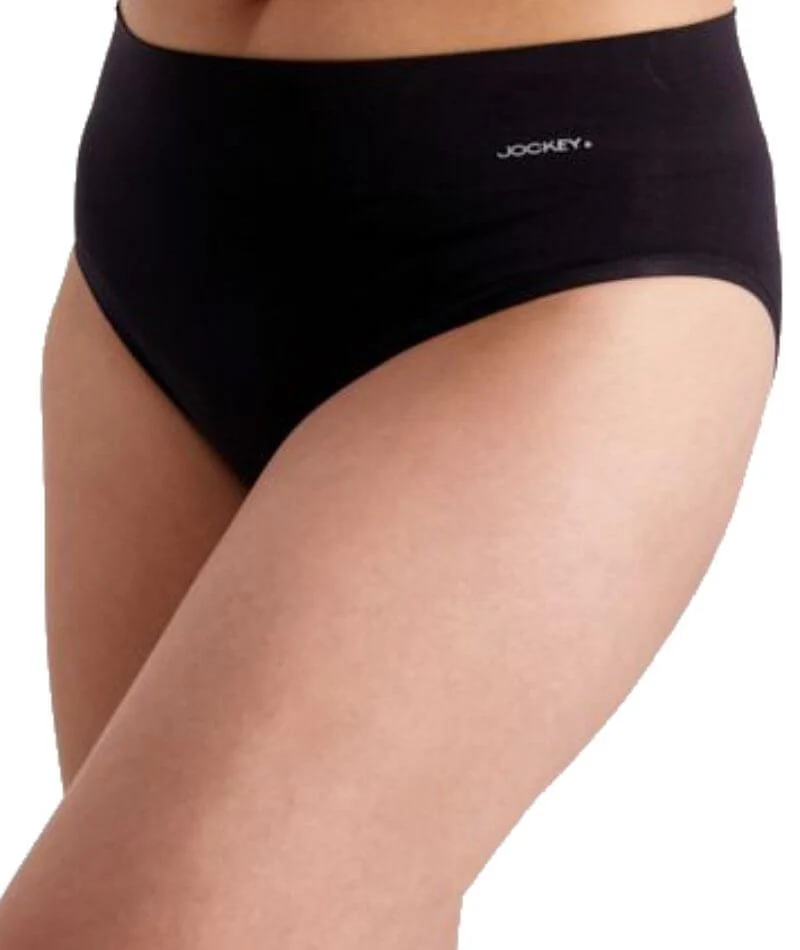 Jockey Skimmies Hi Cut Brief - Black - Image 2