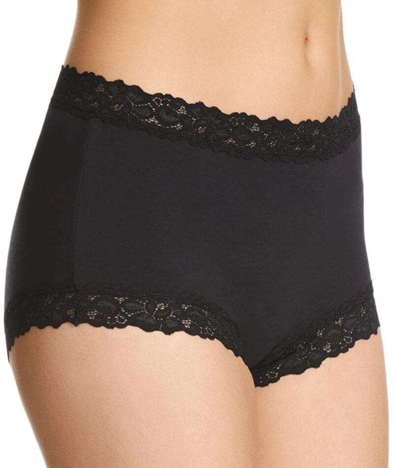 Jockey Parisienne Cotton Full Brief - Black - Image 3