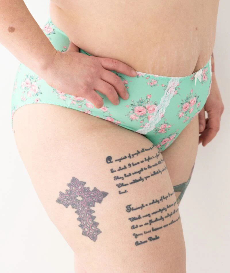 Lady Emprezz Laverne High Rise Brief - Aqua Vintage - Image 2
