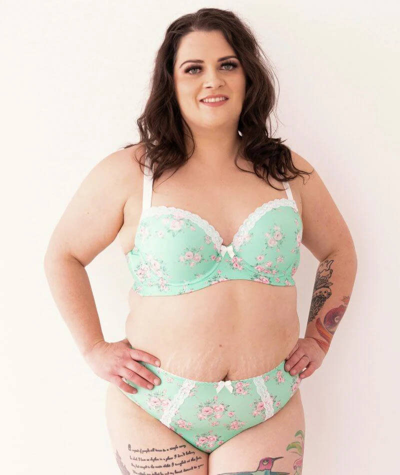 Lady Emprezz Laverne High Rise Brief - Aqua Vintage - Image 5