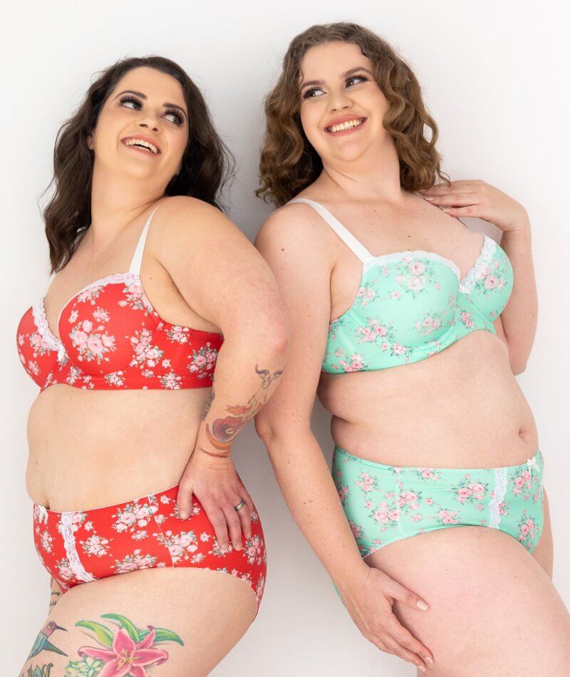 Lady Emprezz Laverne High Rise Brief - Aqua Vintage - Image 8