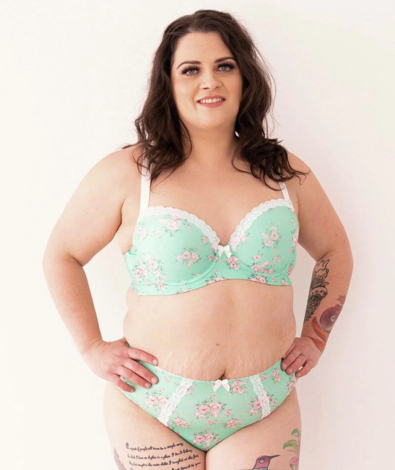 Lady Emprezz Laverne Underwire Contour Bra - Aqua Vintage - Image 7