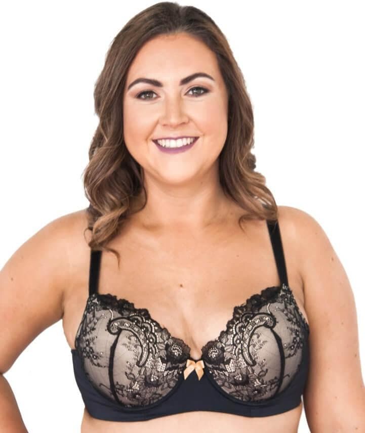Lady Emprezz Rizzo Padded Shaping Bra - Black/Nude - Image 15