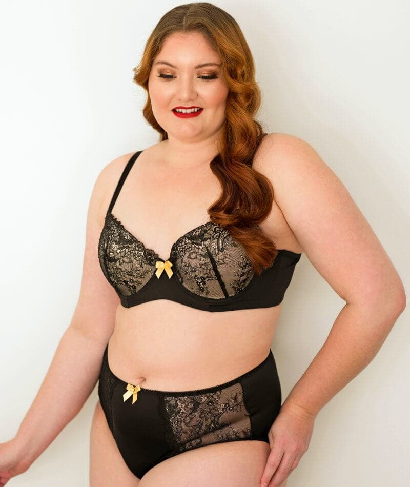 Lady Emprezz Rizzo Padded Shaping Bra - Black/Nude - Image 6