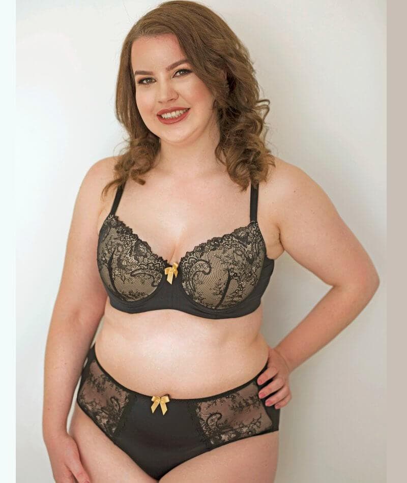 Lady Emprezz Rizzo Padded Shaping Bra - Black/Nude - Image 8