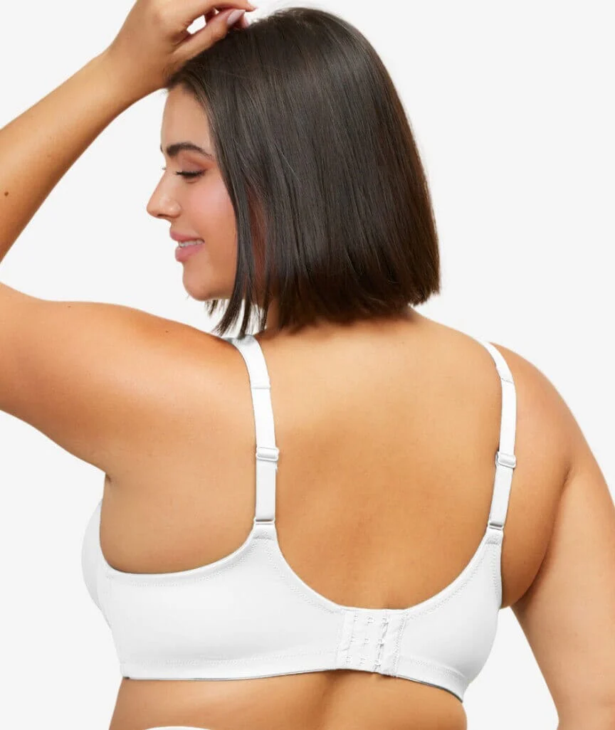 Leading Lady Brigitte Molded Padded Seamless Wire-free Bra - White - Image 3