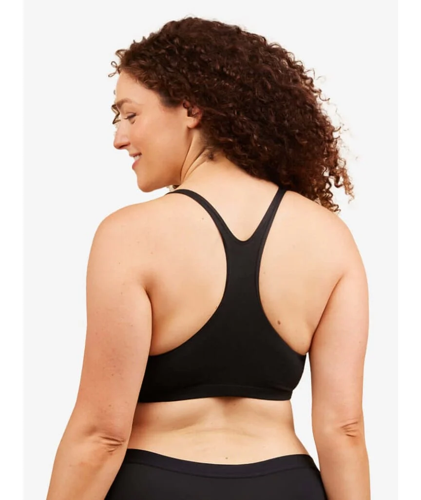 Leading Lady The Serena Wire-free Crop Top - Black - Image 5