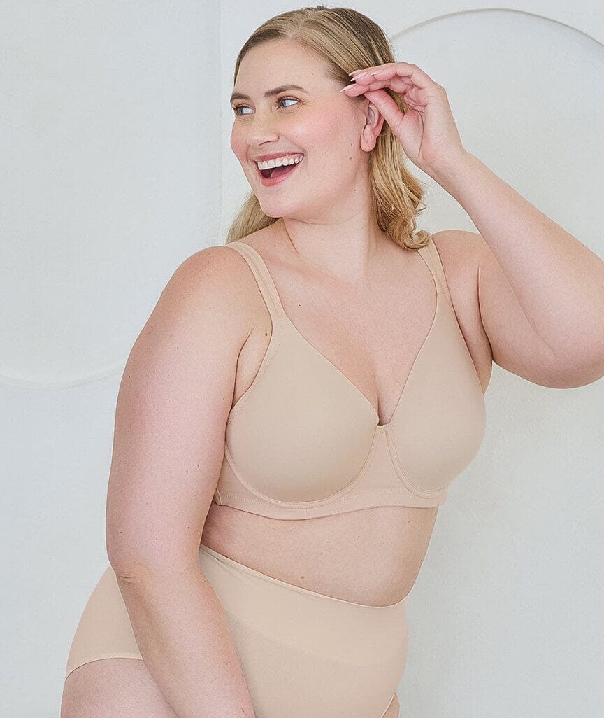 Leading Lady Brigitte Lightly Padded Contour Underwired Bra - Sand - Image 5