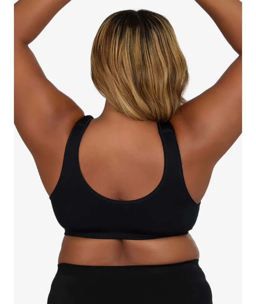Leading Lady Laurel Wire-free Front Close Comfort Bra - Black Onyx - Image 2