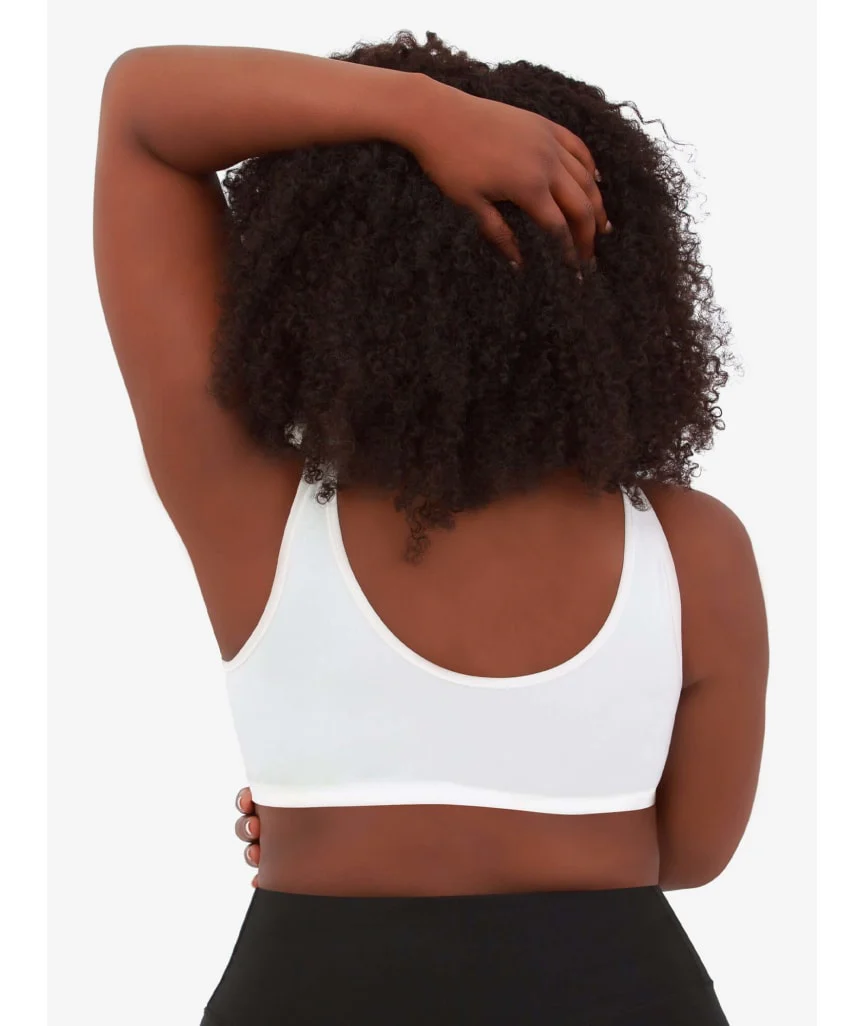 Leading Lady Laurel Wire-free Front Close Comfort Bra - White - Image 2