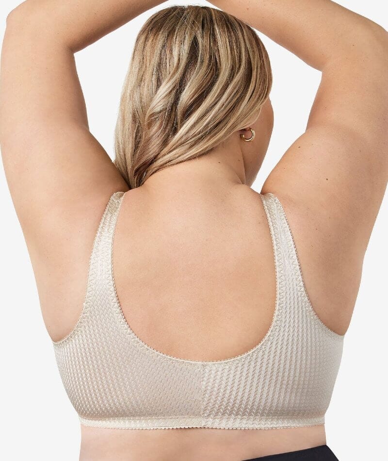 Leading Lady Marlene Wire-free Front Close Comfort Bra - Biege - Image 3