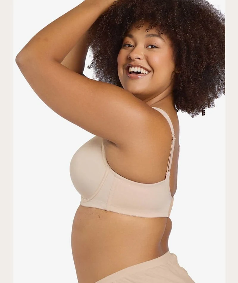 Leading Lady Brigitte Molded Padded Seamless Wire-free Bra - Sand - Image 3