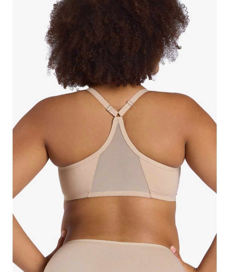 Leading Lady The Luna Front-Close Underwire Racerback Bra - Sand - Image 2