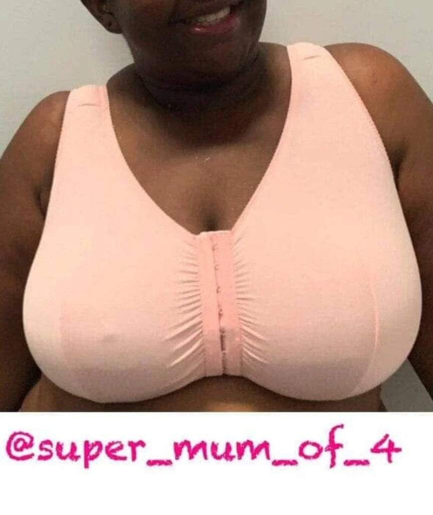 Leading Lady The Meryl Cotton Front Opening Wire-free Leisure Bra - Warm Taupe - Image 9