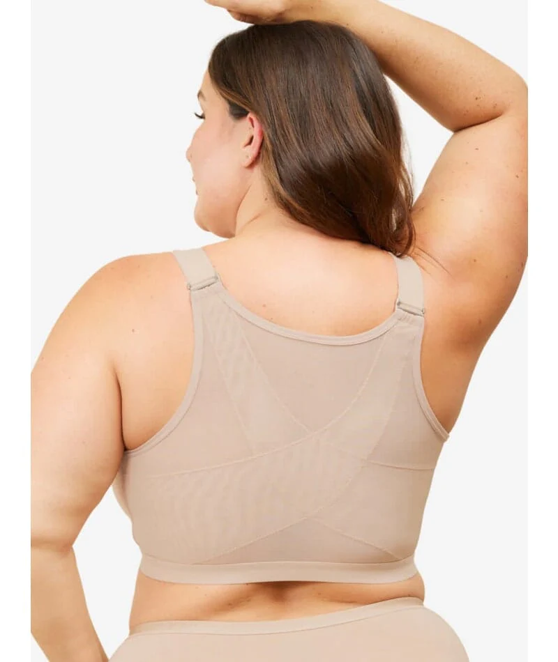 Leading Lady The Moira Front-Close Wire-Free Posture Bra - Sand - Image 2