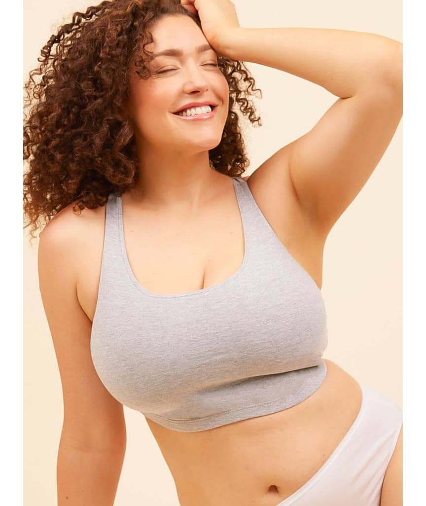 Leading Lady The Serena Wire-free Crop Top - Grey - Image 7