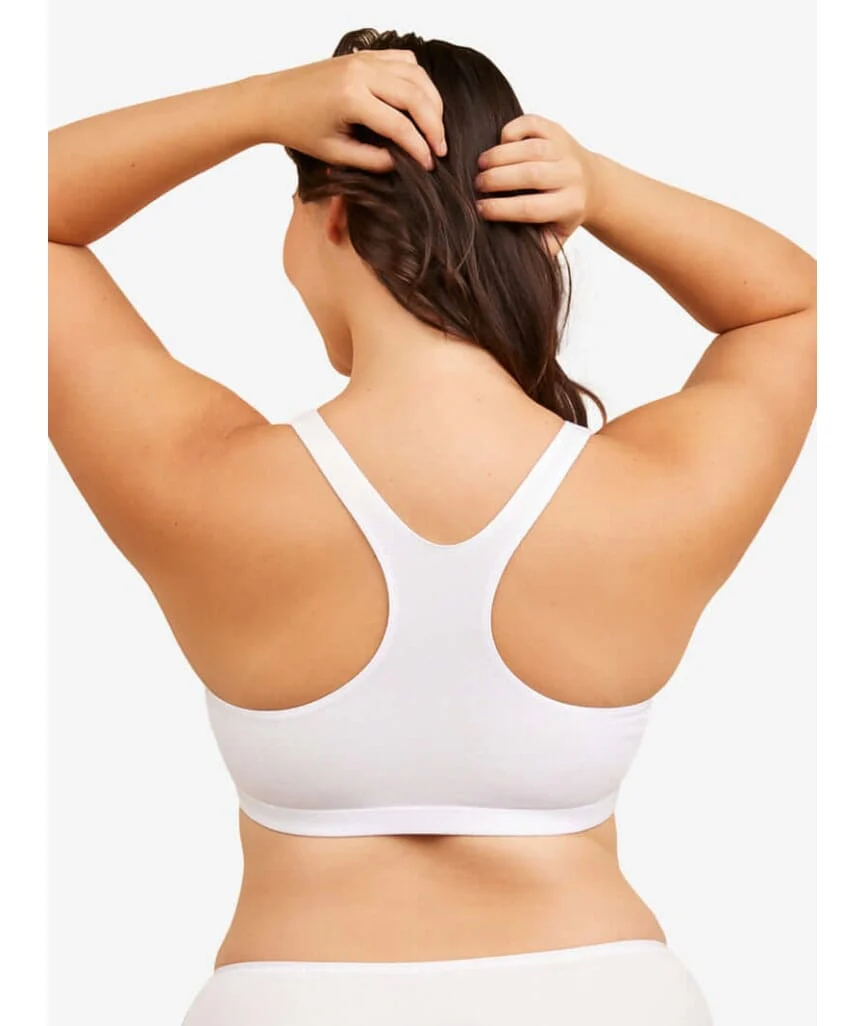 Leading Lady The Serena Wire-free Crop Top - White - Image 3