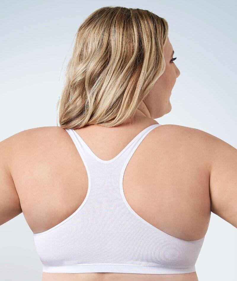 Leading Lady The Serena Wire-free Crop Top - White - Image 4