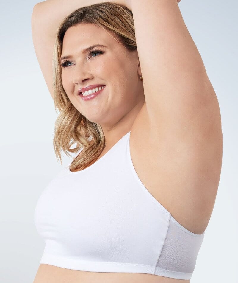 Leading Lady The Serena Wire-free Crop Top - White - Image 5