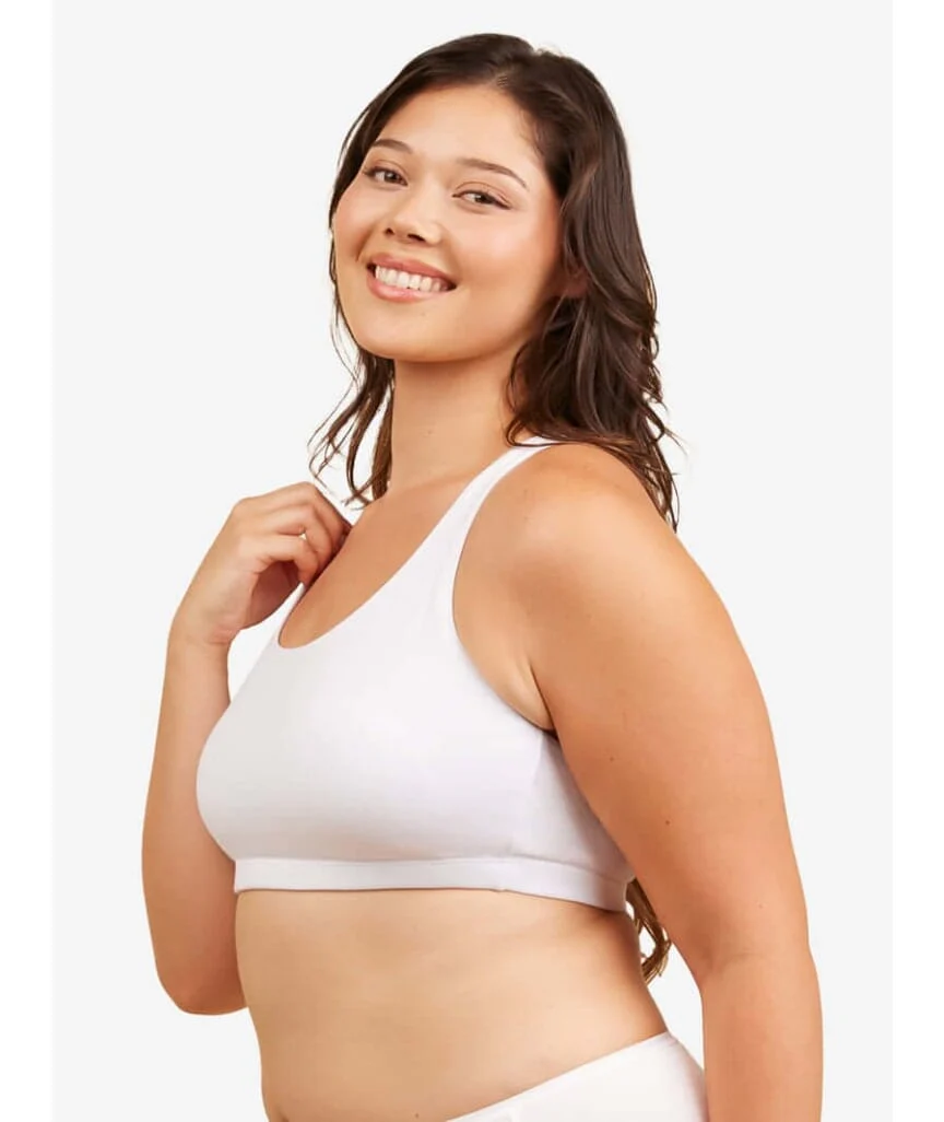 Leading Lady The Serena Wire-free Crop Top - White - Image 6