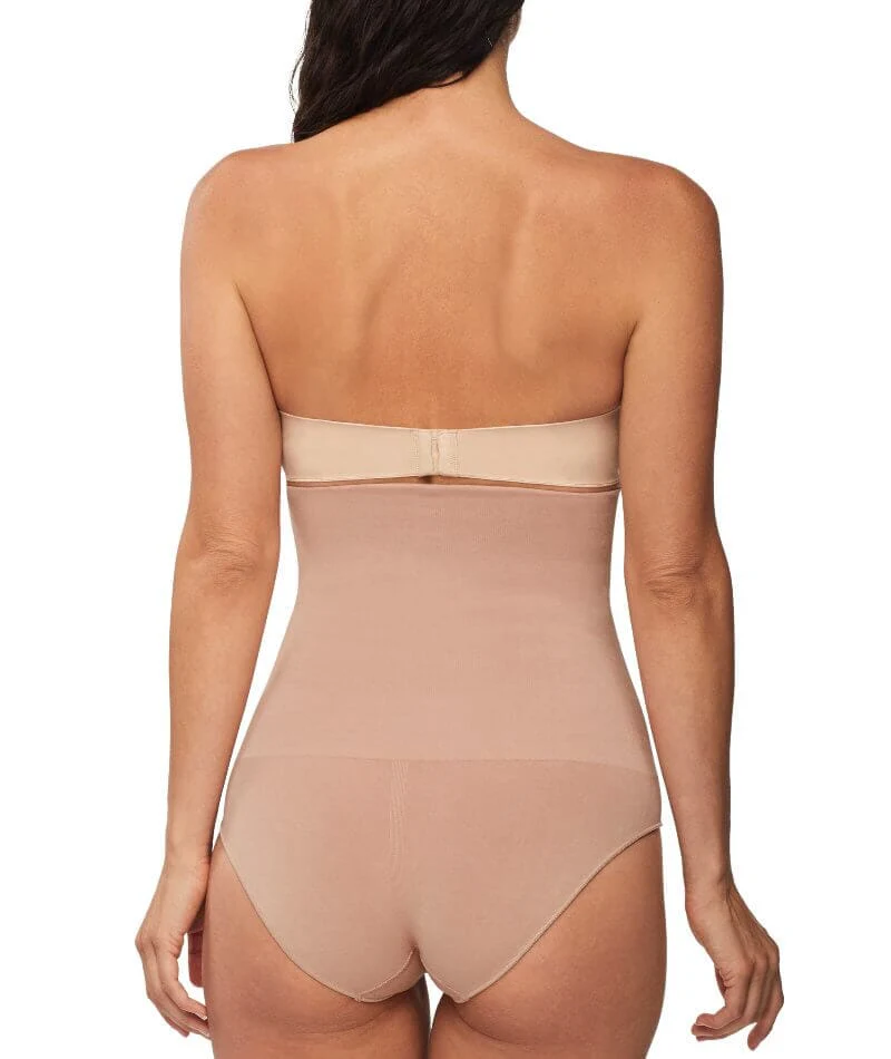 Nancy Ganz Bamboo Essentials High Waisted Brief - Mahogany - Image 2