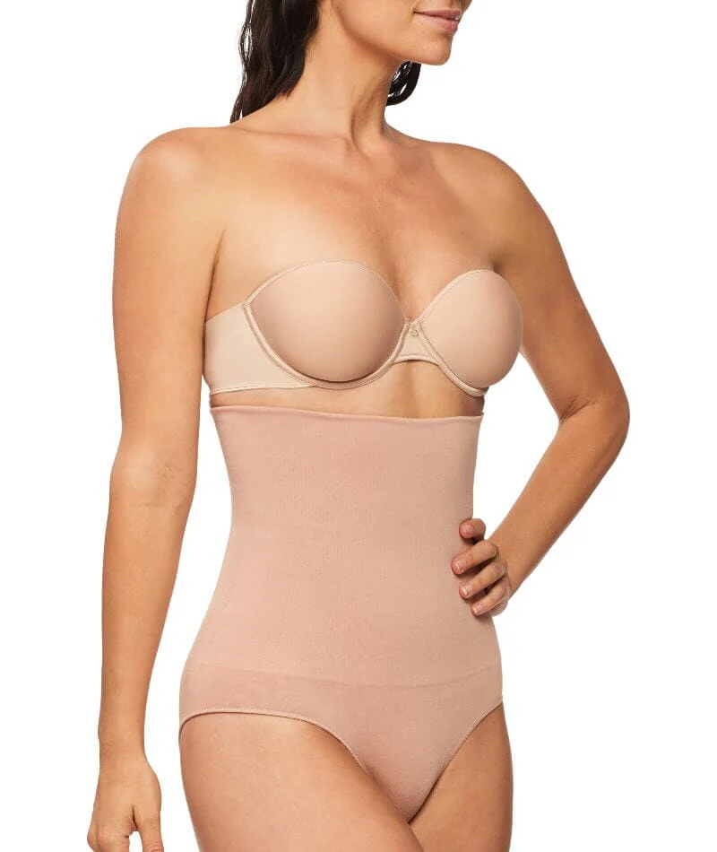 Nancy Ganz Bamboo Essentials High Waisted Brief - Mahogany - Image 3