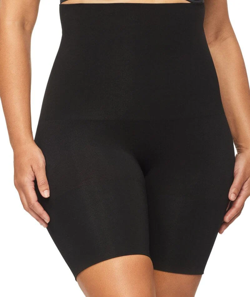 Nancy Ganz Bamboo Essentials High Waisted Thigh Shaper Short - Black - Image 5