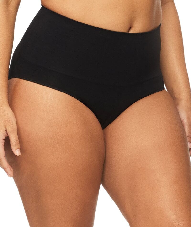 Nancy Ganz Bamboo Essentials Waisted Brief - Black - Image 3