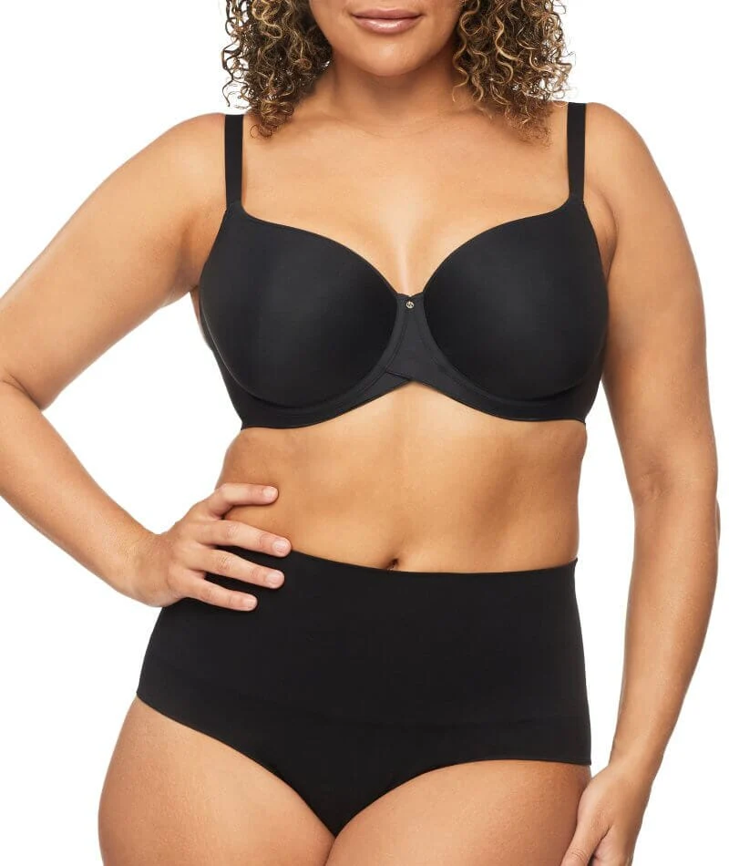 Nancy Ganz Bamboo Essentials Waisted Brief - Black - Image 4
