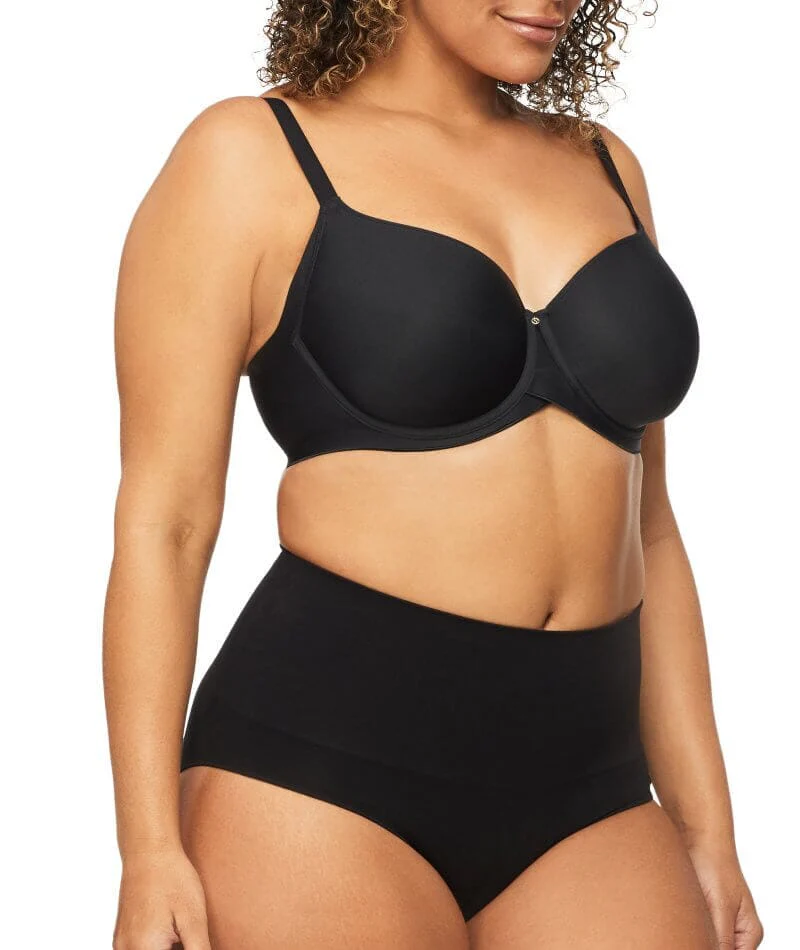Nancy Ganz Bamboo Essentials Waisted Brief - Black - Image 6