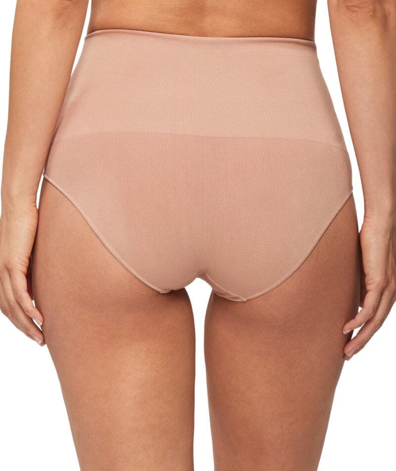 Nancy Ganz Bamboo Essentials Waisted Brief - Mahogany - Image 2