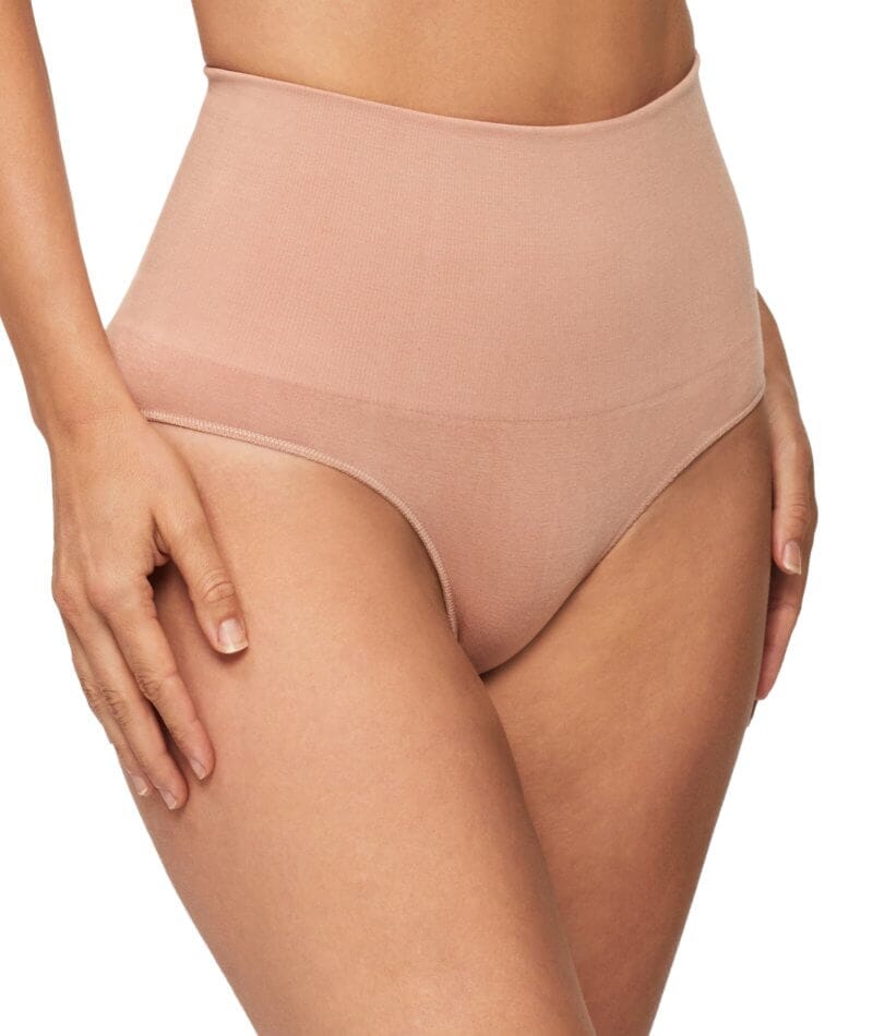 Nancy Ganz Bamboo Essentials Waisted Brief - Mahogany - Image 3
