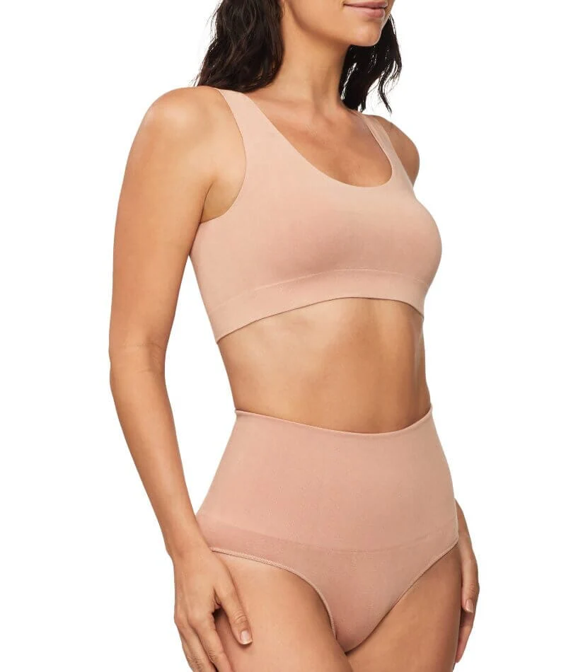 Nancy Ganz Bamboo Essentials Waisted Brief - Mahogany - Image 7
