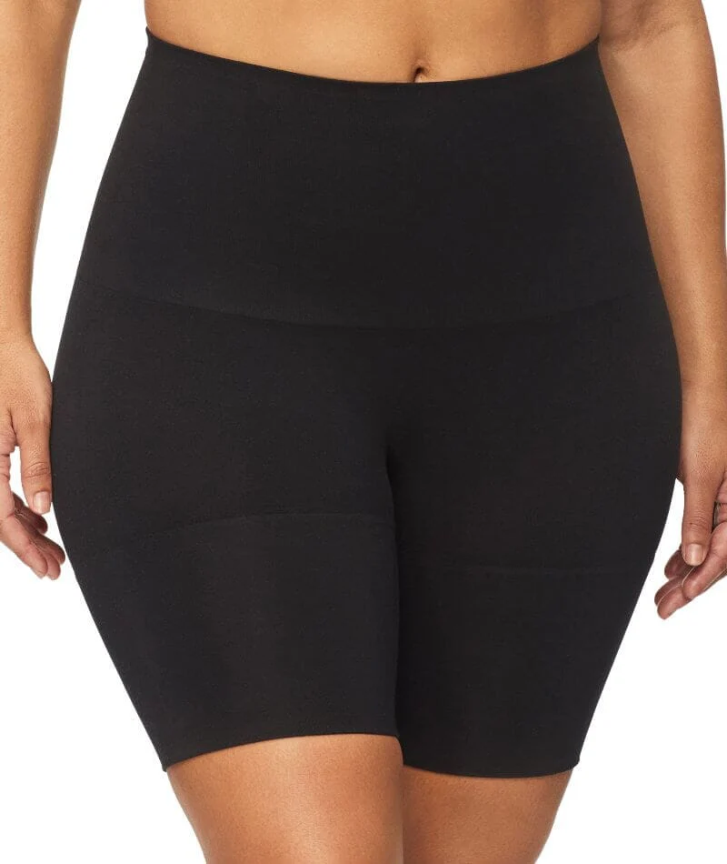 Nancy Ganz Bamboo Essentials Waisted Thigh Shaper Short - Black - Image 4