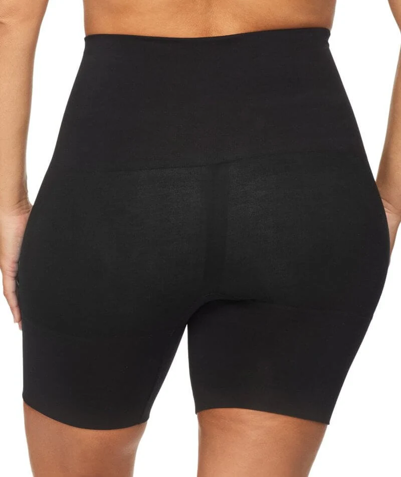 Nancy Ganz Bamboo Essentials Waisted Thigh Shaper Short - Black - Image 5