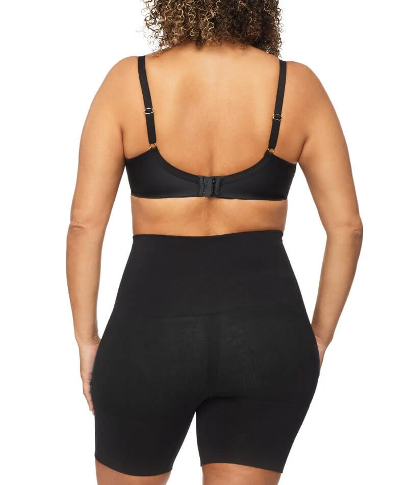 Nancy Ganz Bamboo Essentials Waisted Thigh Shaper Short - Black - Image 9
