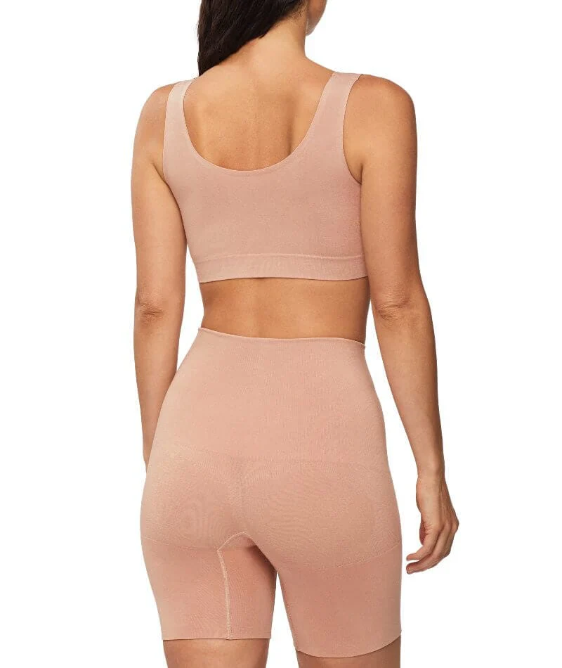 Nancy Ganz Bamboo Essentials Waisted Thigh Shaper Short - Mahogany - Image 6