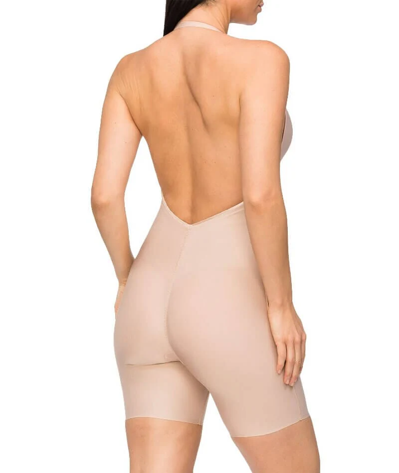 Nancy Ganz Body Define Backless Jumpsuit - Warm Taupe - Image 2