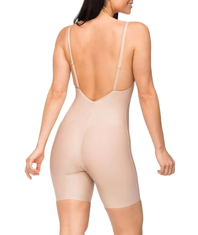 Nancy Ganz Body Define Backless Jumpsuit - Warm Taupe - Image 4