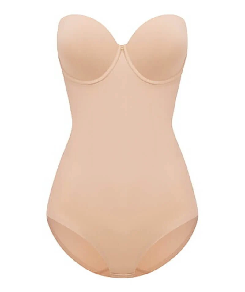 Nancy Ganz Body Define Strapless Bodysuit - Warm Taupe - Image 9
