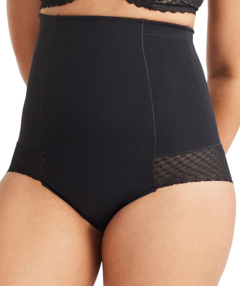 Nancy Ganz Revive Lace High Waisted Brief - Black - Image 3