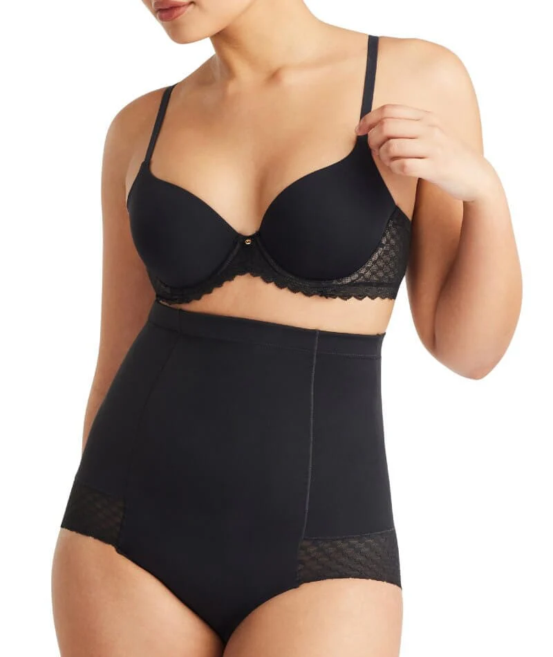 Nancy Ganz Revive Lace High Waisted Brief - Black - Image 4