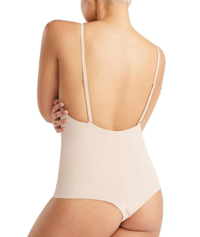 Nancy Ganz Sheer Infinity Bodysuit - Warm Taupe - Image 4