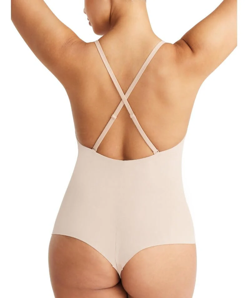 Nancy Ganz Sheer Infinity Bodysuit - Warm Taupe - Image 5
