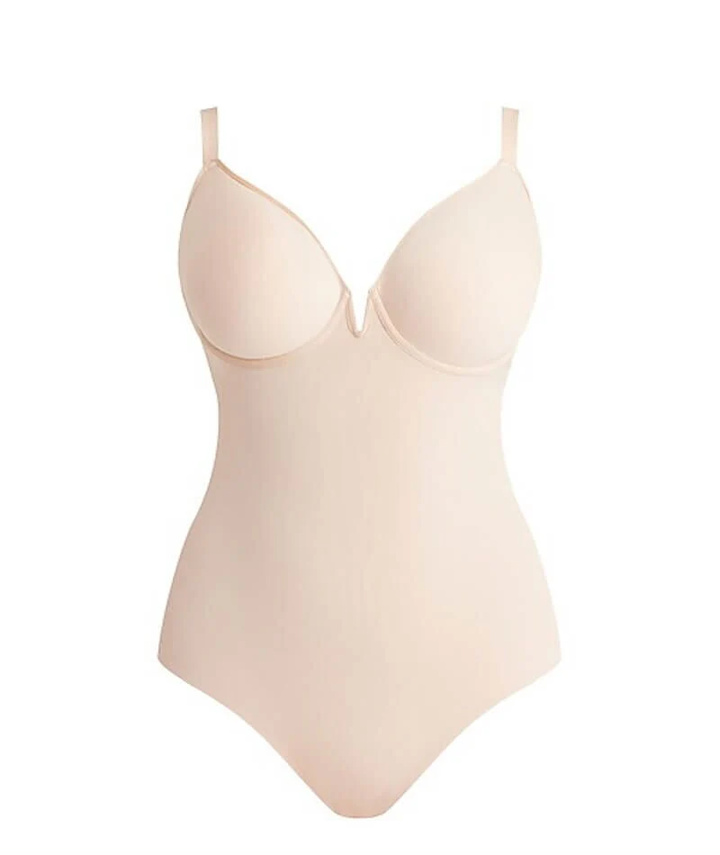 Nancy Ganz Sheer Infinity Bodysuit - Warm Taupe - Image 6