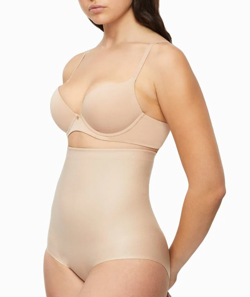 Nancy Ganz X-Factor High Waisted Brief - Warm Taupe - Image 3