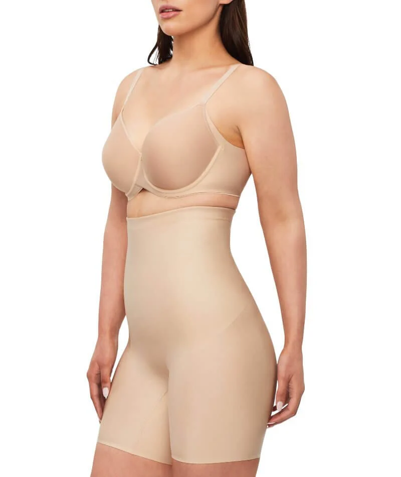 Nancy Ganz X-Factor High Waisted Thigh Shaper Short - Warm Taupe - Image 3