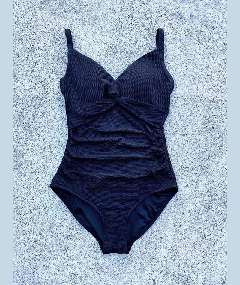 Nip Tuck Must Haves Kate Looped Front A-D Cup One Piece Swimsuit - Black - Image 5