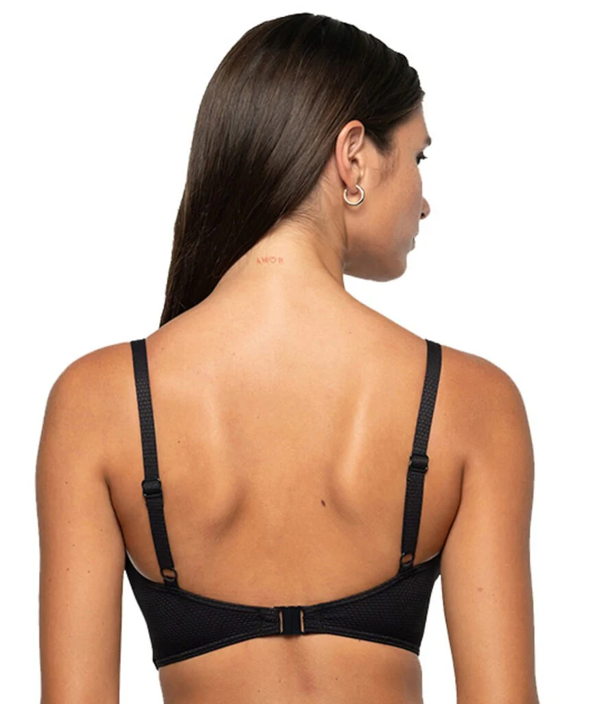 Nip Tuck Must Haves Louise Cross Front Bikini Top - Black - Image 6