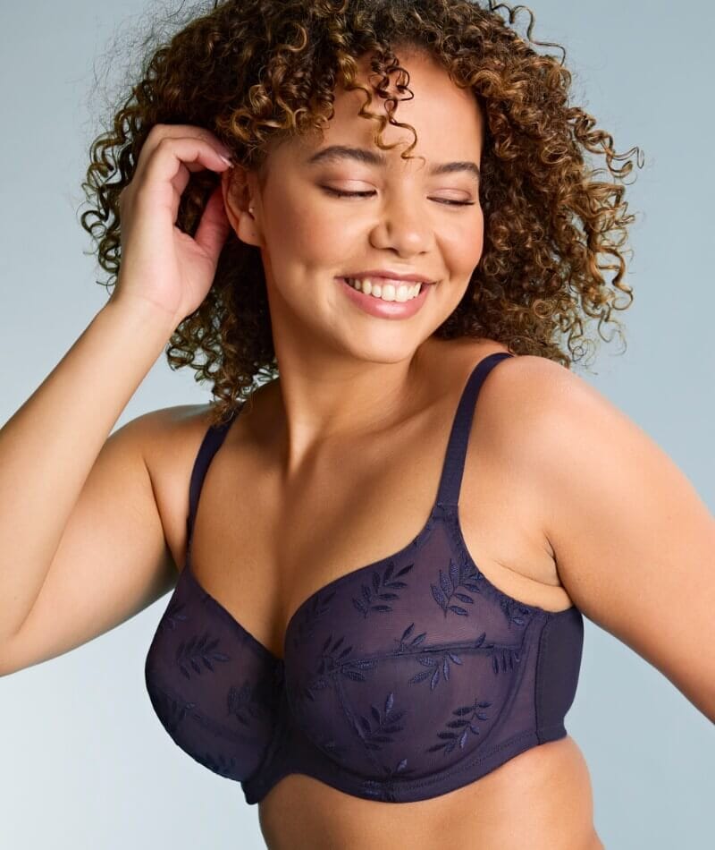 Panache Tango Underwired Balconnet Bra - Navy - Image 8